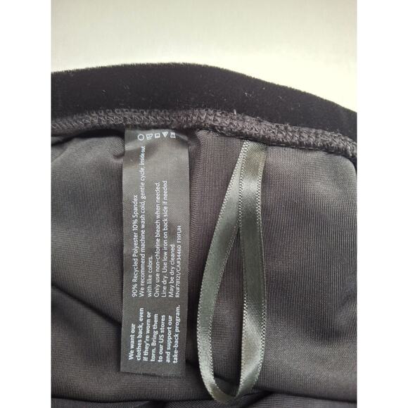 Eileen Fisher Stretch Velvet Knit Black Ankle Leggings, Size 2X HOLIDAY - Picture 6 of 7